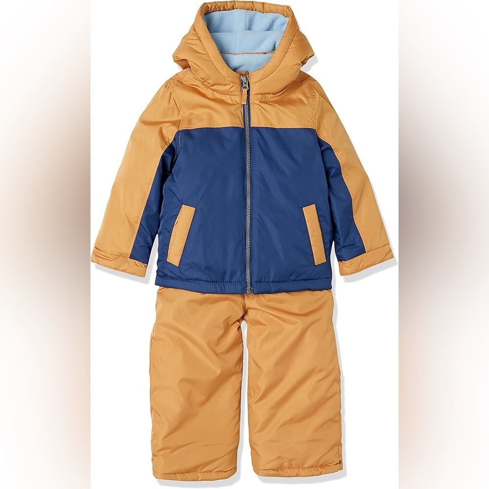 Simple Joys by Carter's baby-boys Snowsuit Set Winter Jacket/Skibib Pants sz 12m
